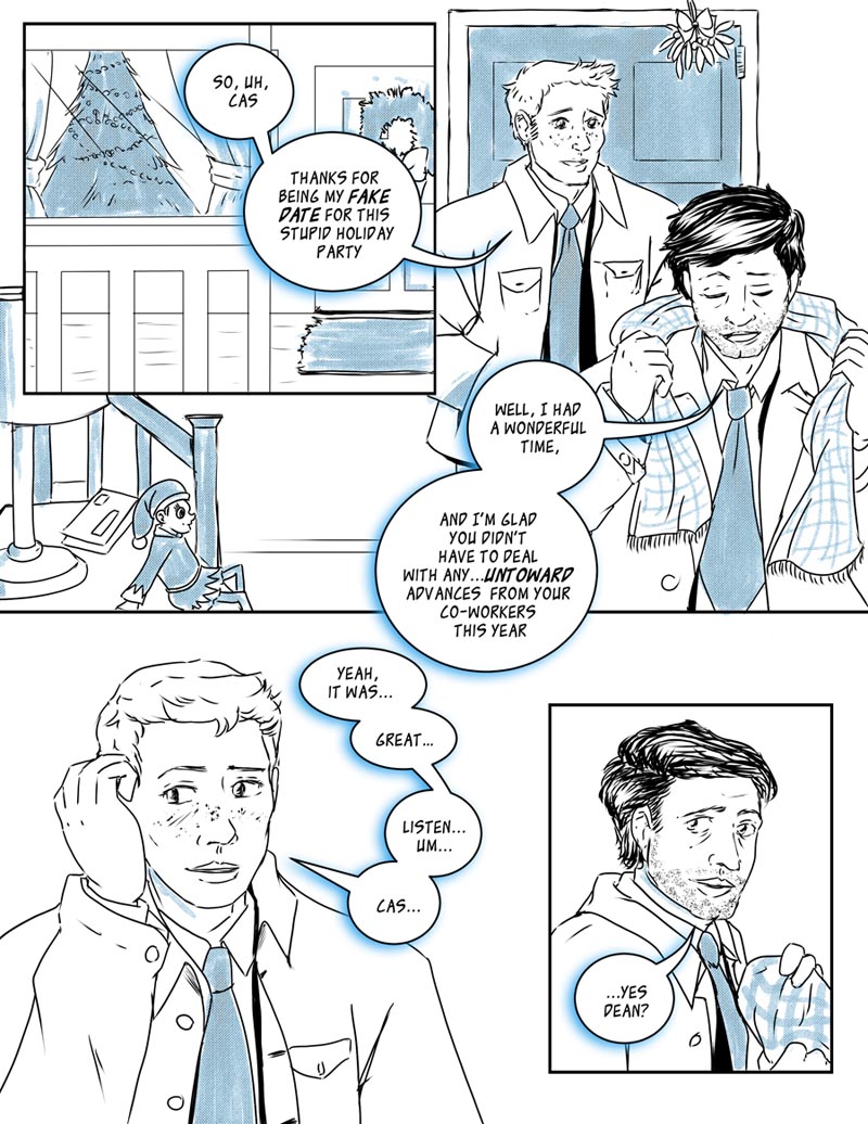 Under The Mistletoe - BusySquirrel - Supernatural [Archive of Our Own]
